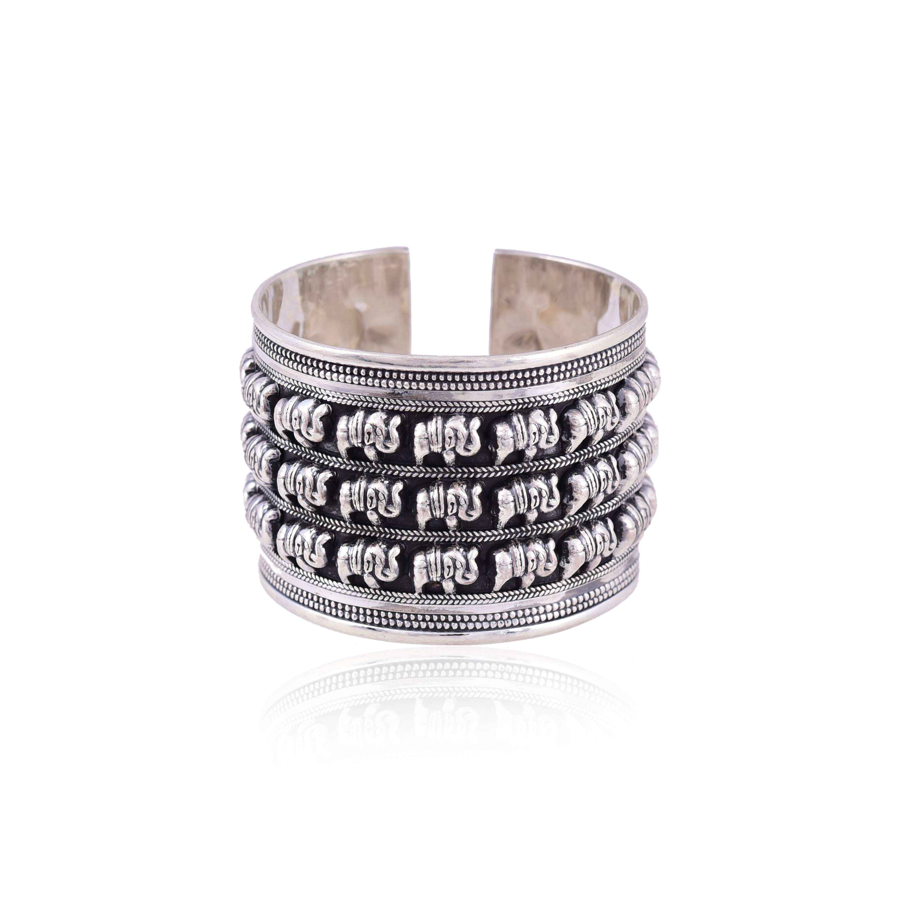 sterling-silver-elephant-cuff-sku-5900